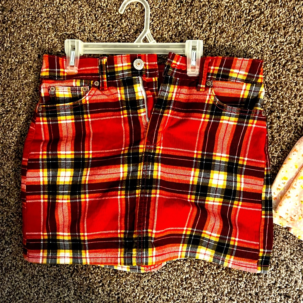Plaid miniskirt
